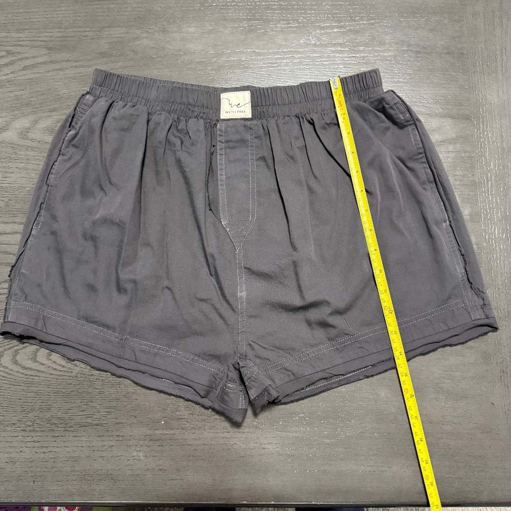 We The Free Women's Charcoal Gray Elastic Waist Shorts